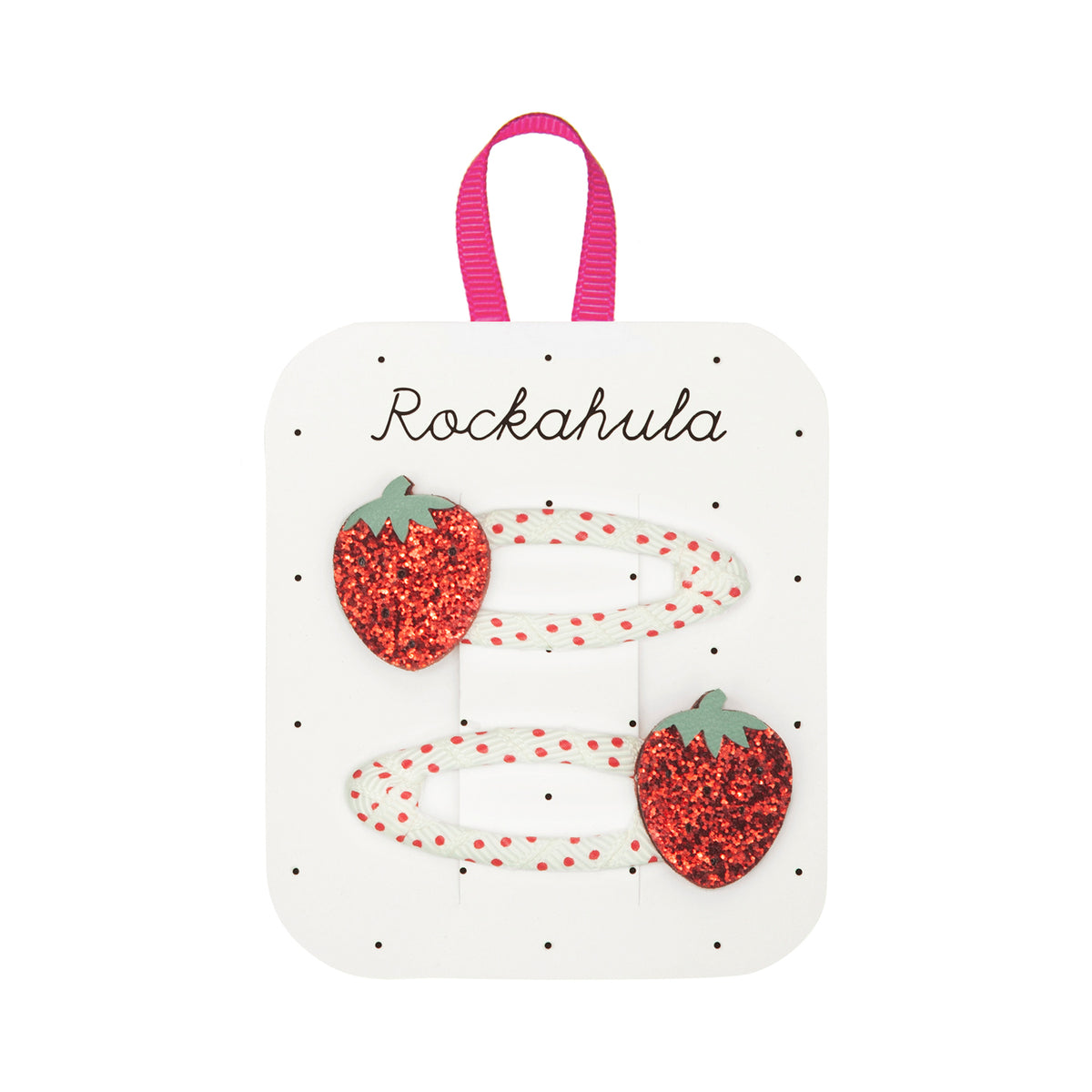 Erdbeer-Haarspange Für Mädchen – Aus Ripsband, Größe Ca. 6,1×8,4 Cm, Mit Alligator-Clip, Für Frühling & Sommer