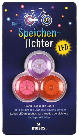 Speichenlichter 3er Set pink/rot