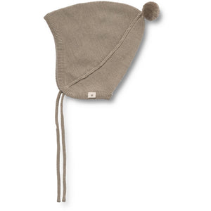 Strickmütze Beige Stone Merino-Wolle