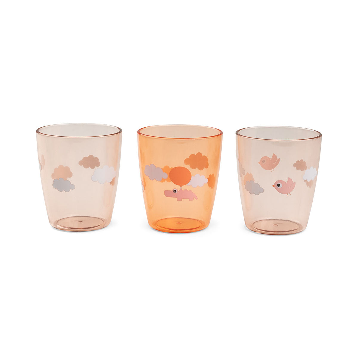Trinkbecher 3er Set Papaya