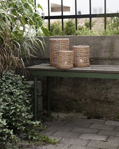 Kerzenhalter Rattan