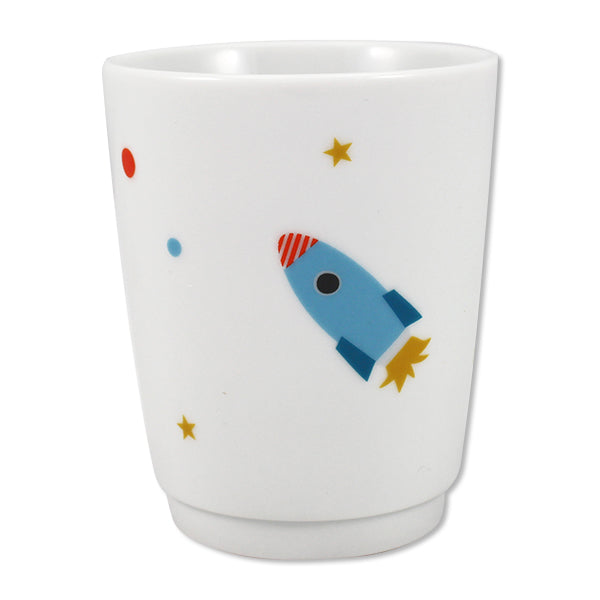Porzellanbecher "Raketenstart"
