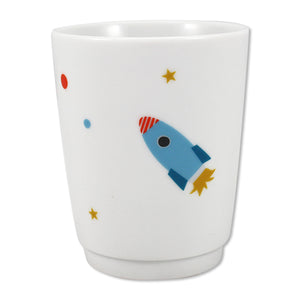Porzellanbecher "Raketenstart"