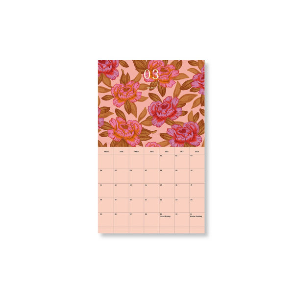 Wandkalender "Blume" 2024