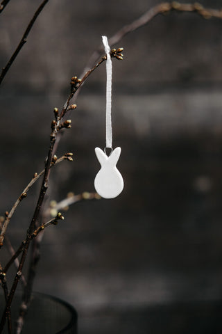 Porzellananhänger "Hase"