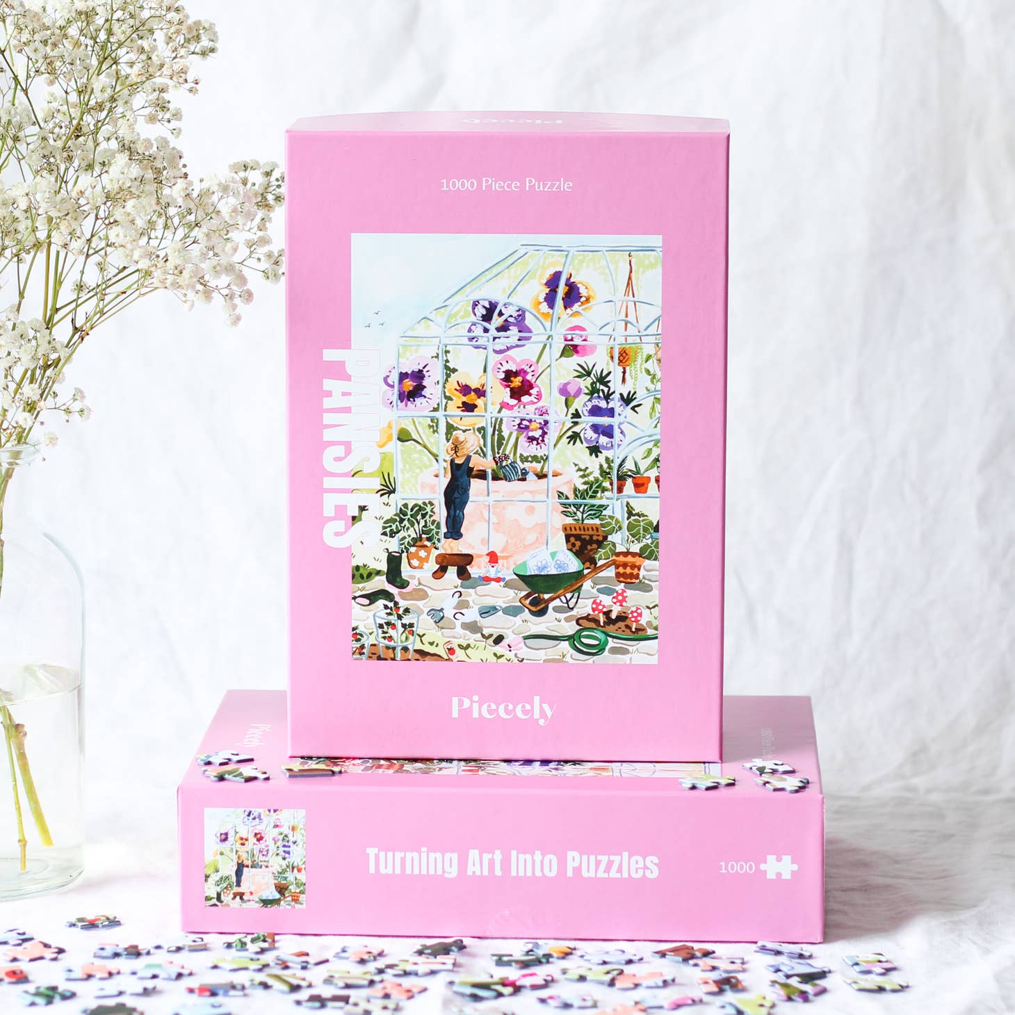Puzzle 1000 Teile Pansies