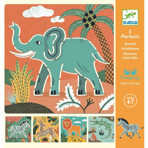 Schablonen "Wilde Tiere"