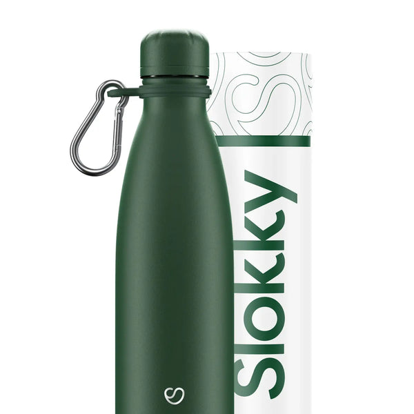 Thermosflasche Mattgrün
