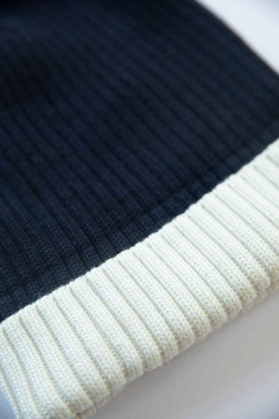 Strickmütze dunkelblau