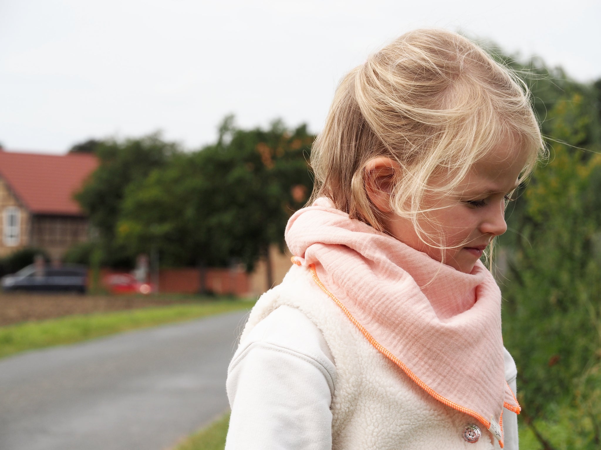 Kids-Musselintuch Peach