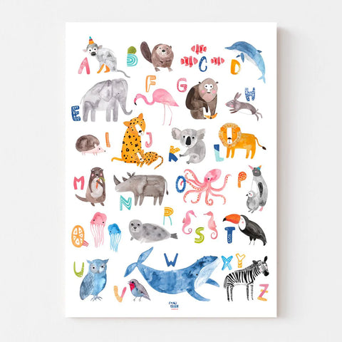 ABC Tiere Poster