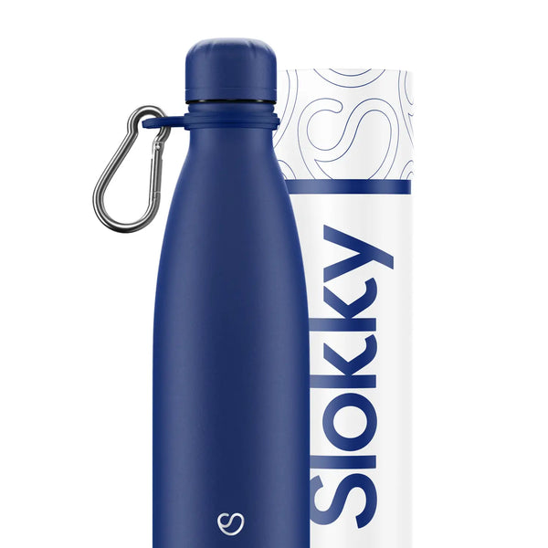 Thermosflasche Mattblau