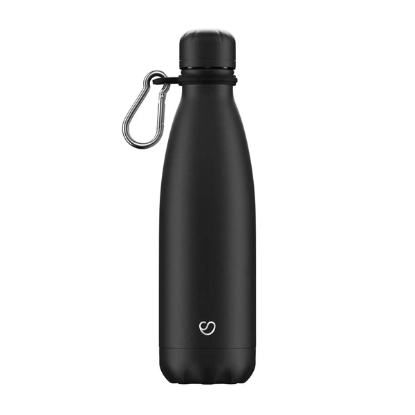 Thermosflasche Mattschwarz