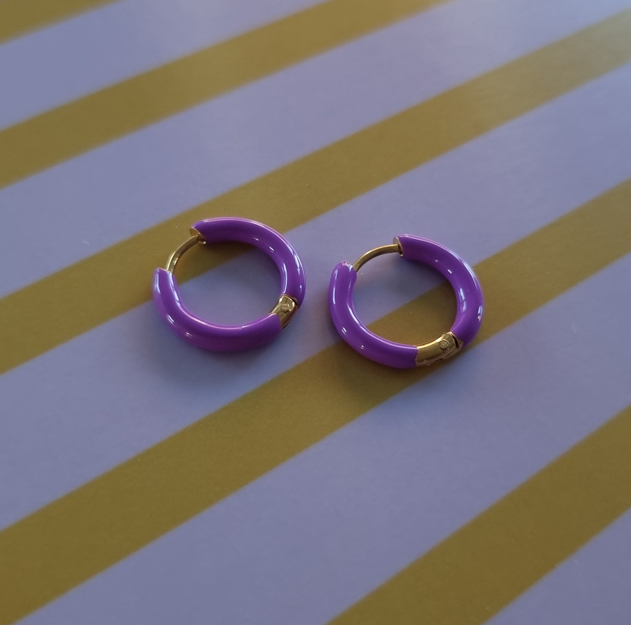 Kreolen 16mm lila