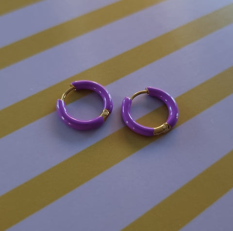 Kreolen 16mm lila