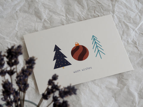 Karte "Warm Wishes"