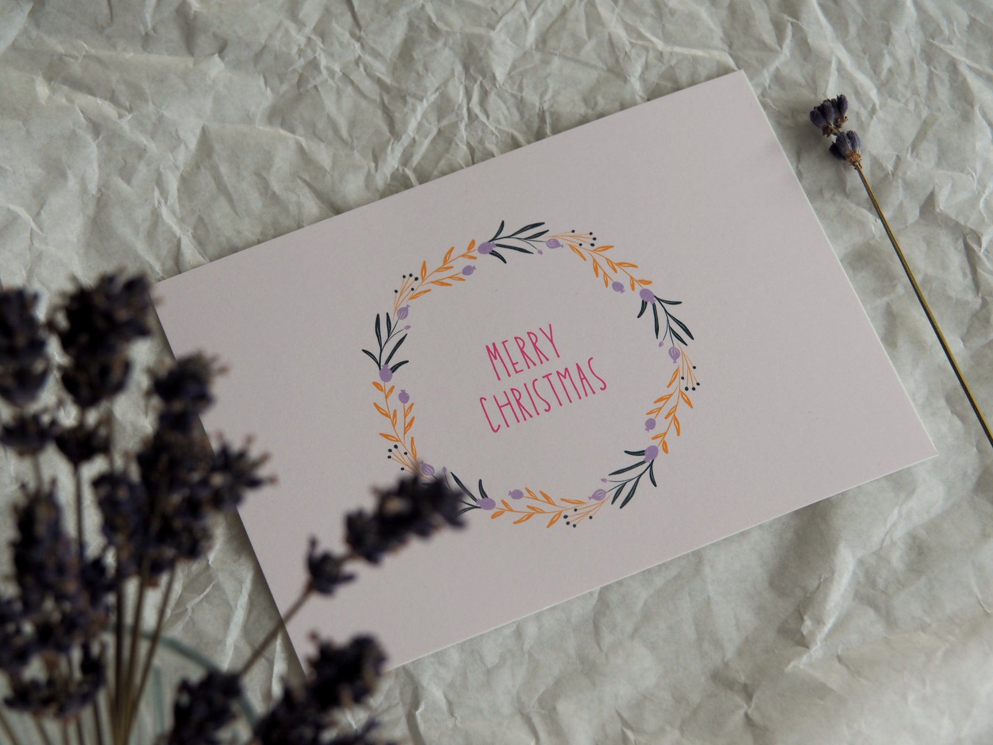 Karte "Merry Christmas" II