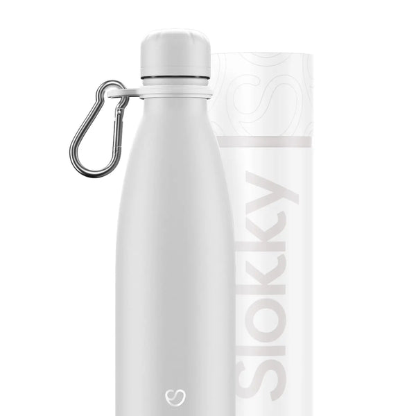 Thermosflasche Mattweiß