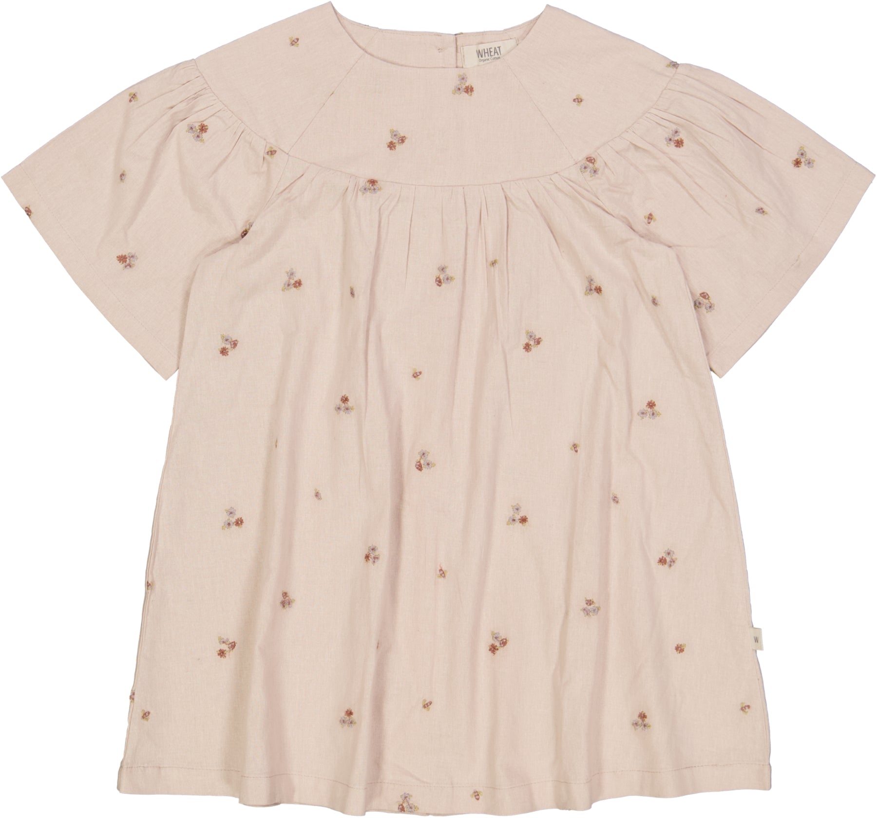 Kleid Stickerei Rosé