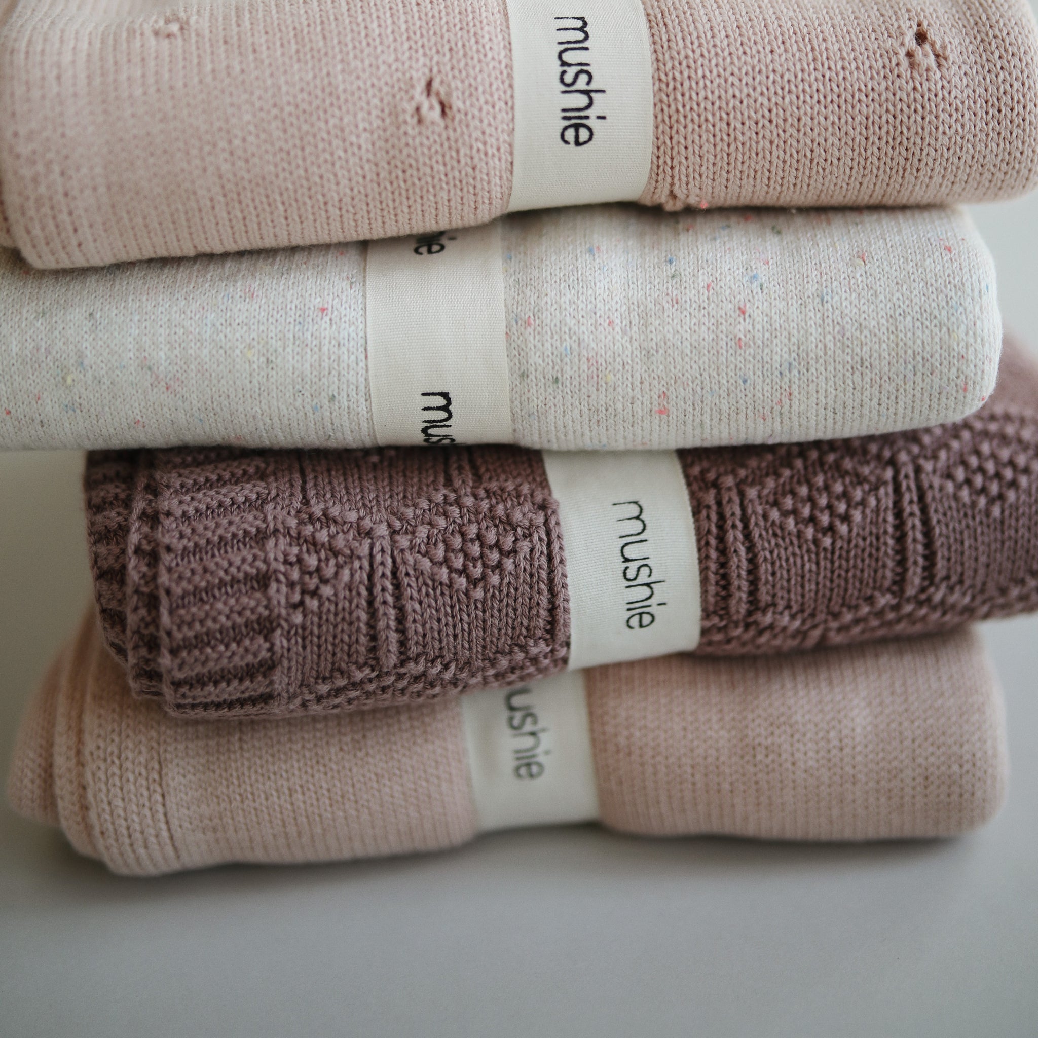 Strickdecke "Mauve"
