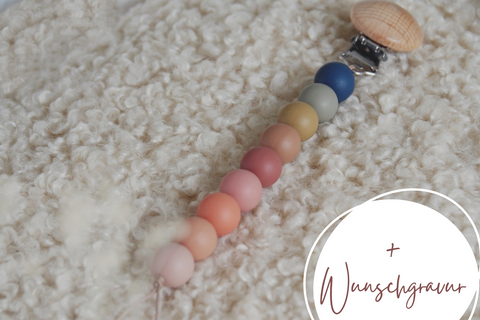 Schnullerkette "Rainbow"