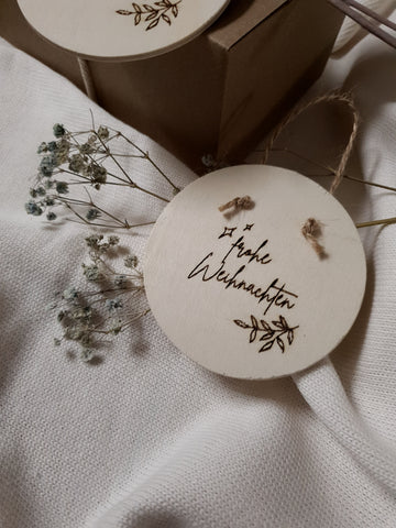 Geschenkanhänger "Frohe Weihnachten"