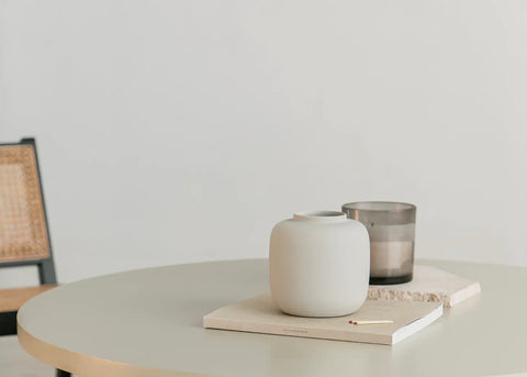 Vase "Pastellgrau"