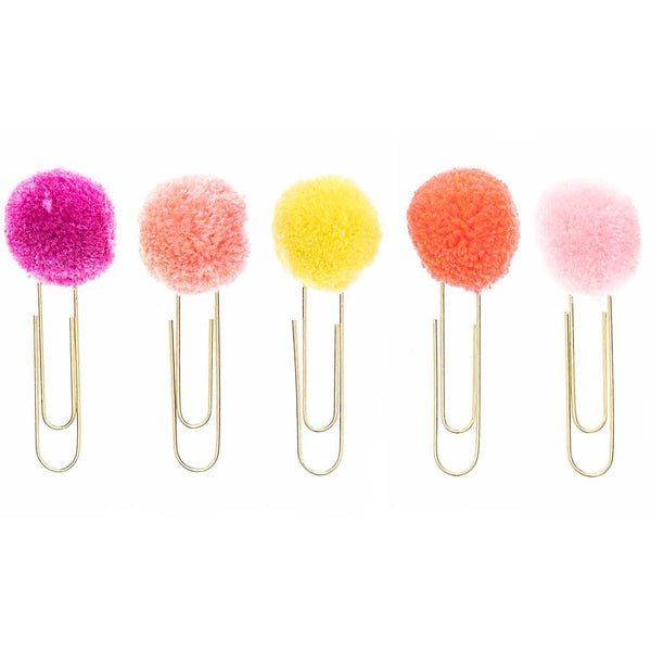 Büroklammern mit Pompom