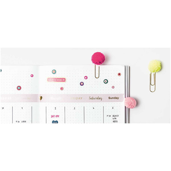 Büroklammern mit Pompom