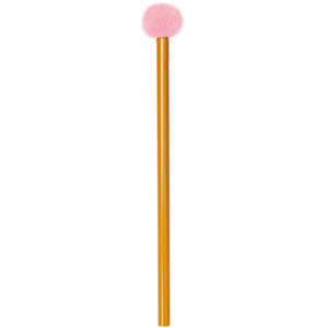 Pompom Stift senf/rosé