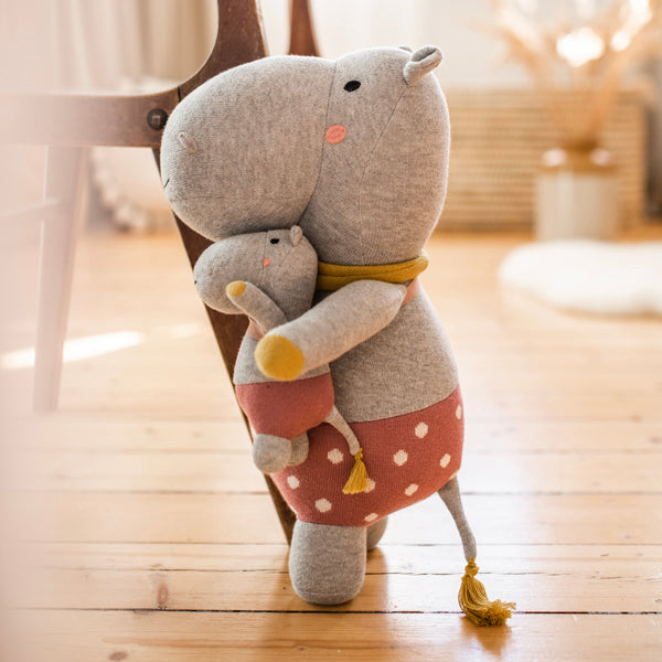 Kuscheltierfamilie Nilpferd