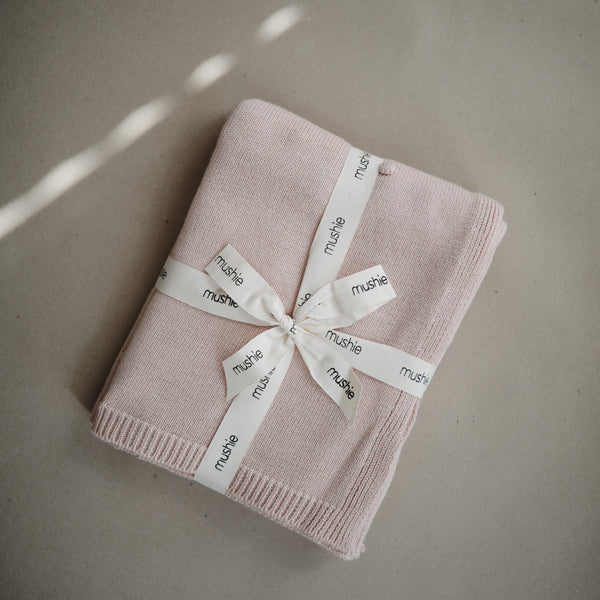 Strickdecke "Dots Blush"