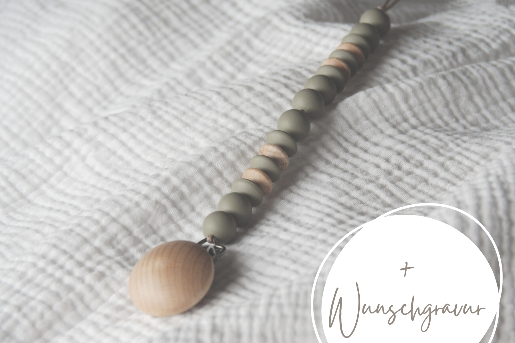Schnullerkette "Dusty Mint"