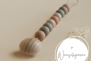 Schnullerkette "Mint Orange"