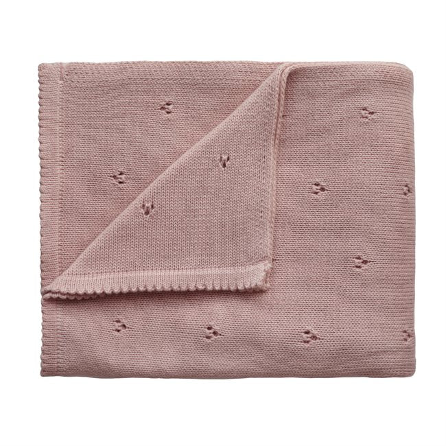 Strickdecke "Pointelle Blush"