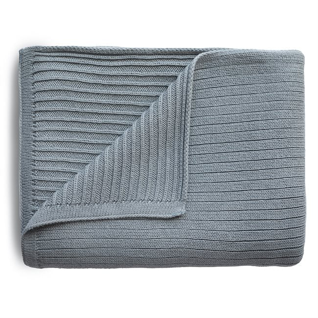 Strickdecke "Smokeblue"