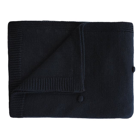 Strickdecke "Dots Navy"