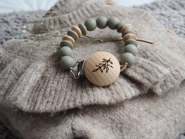 Schnullerkette "Dusty Mint"