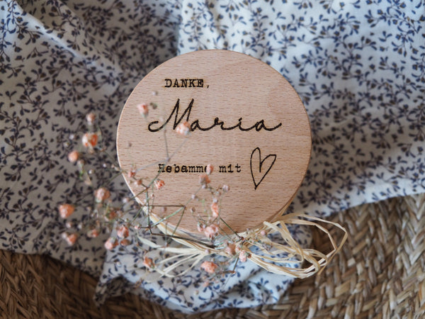 Personalisierbares Vorratsglas "Hebamme"