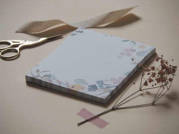 Notizblock Aquarell-Blumen