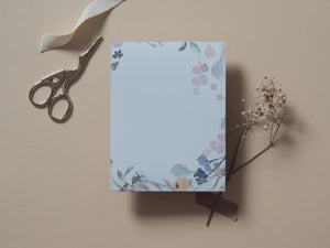 Notizblock Aquarell-Blumen
