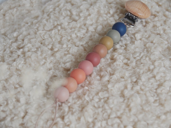 Schnullerkette "Rainbow"