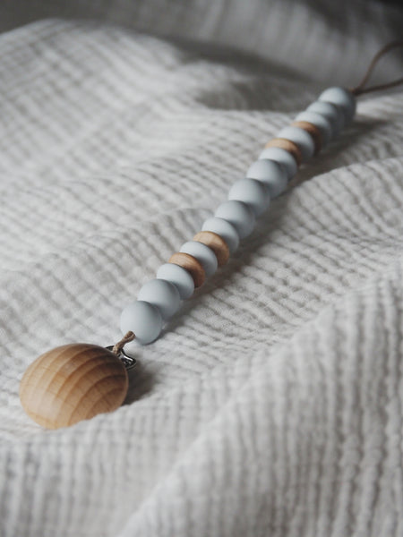 Schnullerkette "Light Blue"