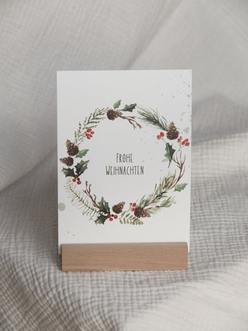 Karte "Weihnachtskranz"