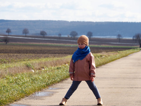 Kids-Musselintuch Blau/Mint