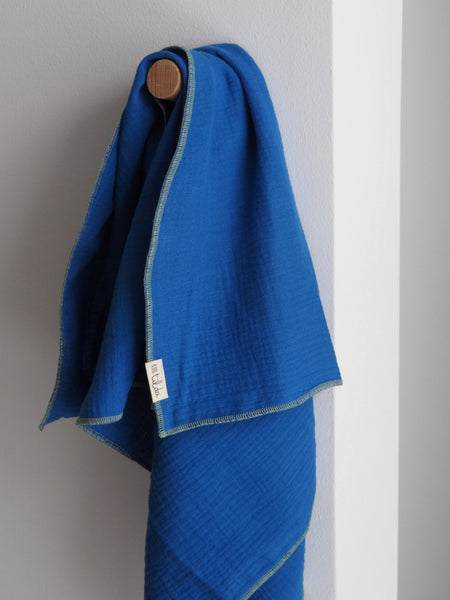 Kids-Musselintuch Blau/Mint