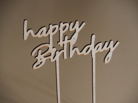 Cake Topper "happy Birthday"