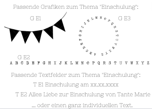 Erinnerungsbox "Einschulung II"